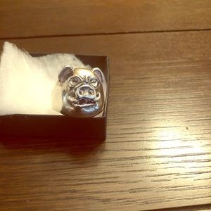 Silver Hog Ring